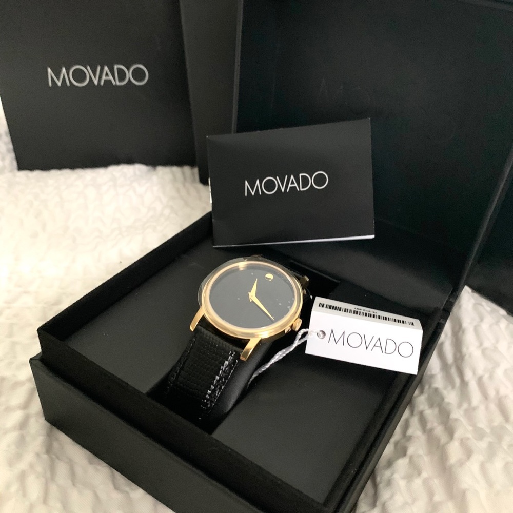 NWT authentic MOVADO unisex classic watch - Picture 1 of 7